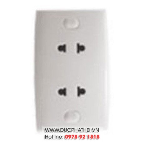 Bộ ổ cắm đôi 2 chấu 16A