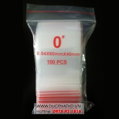Túi Zipper số 0